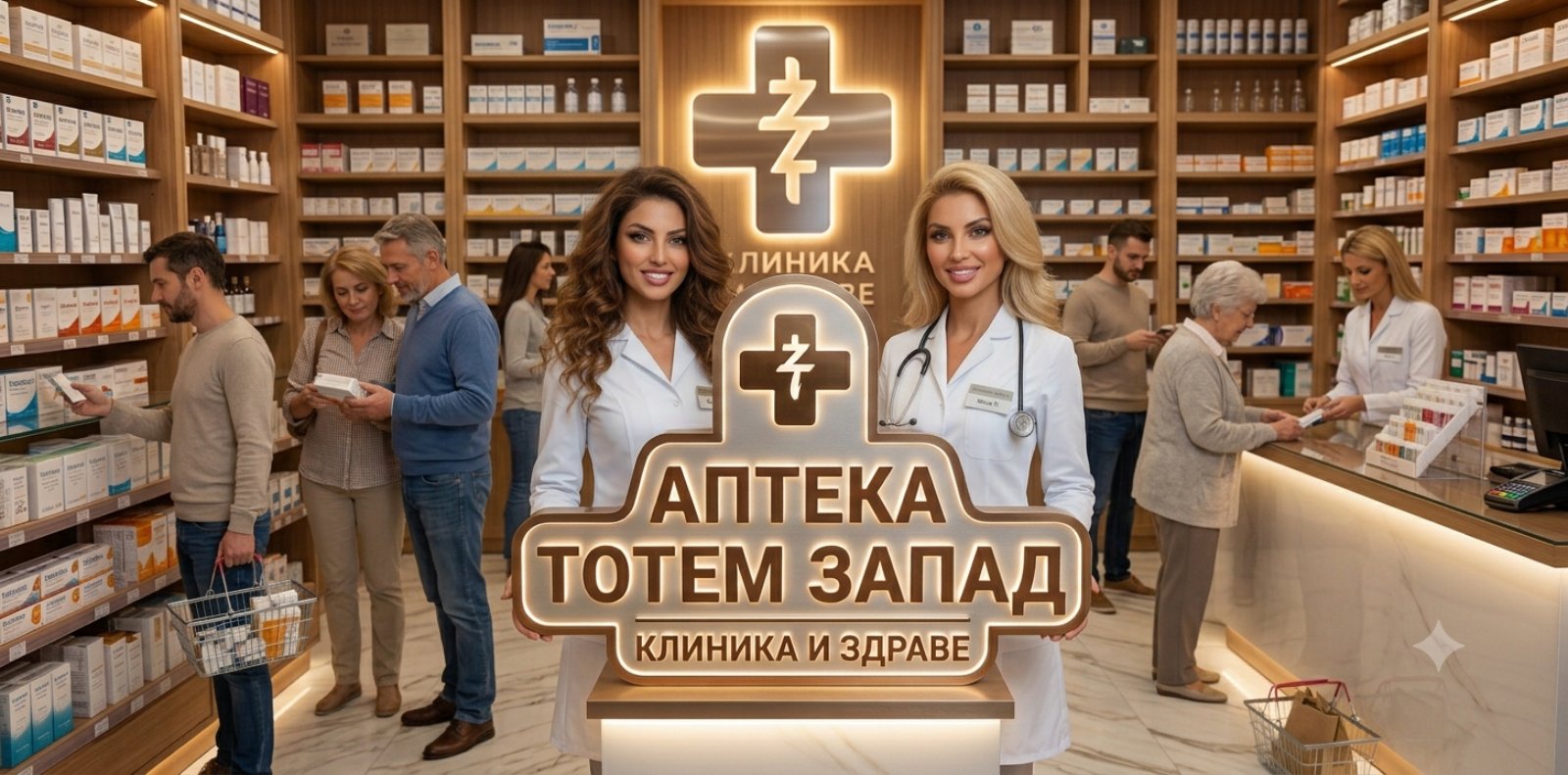 Вход на аптека Тотем Запад в Павел баня