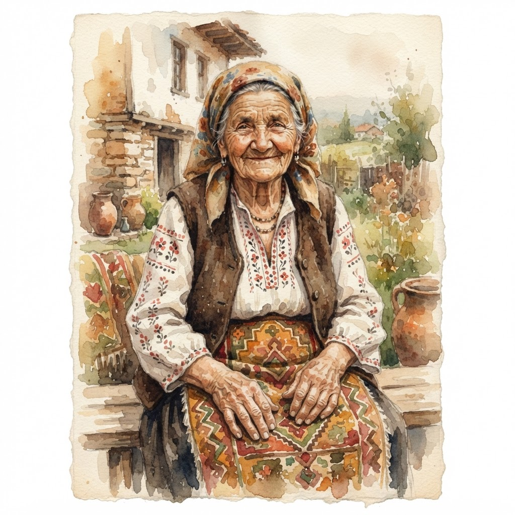 Баба Илийца – картина на Чудомир